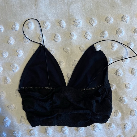 Black urban outfitters top - can be worn both ways size m - Picture 4 of 5